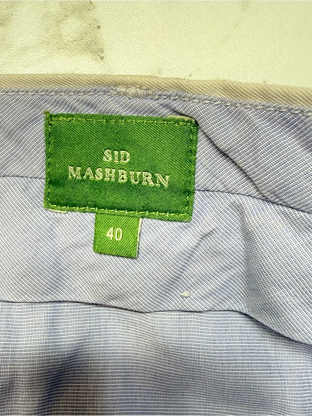 SID MASHBURN Garment-Dyed Sport Trouser Khaki AP Twill 40